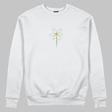 White daisy - Sweatshirt